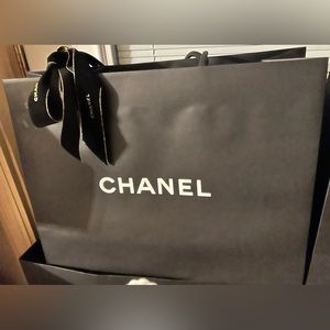 Chanel paper shopping bag